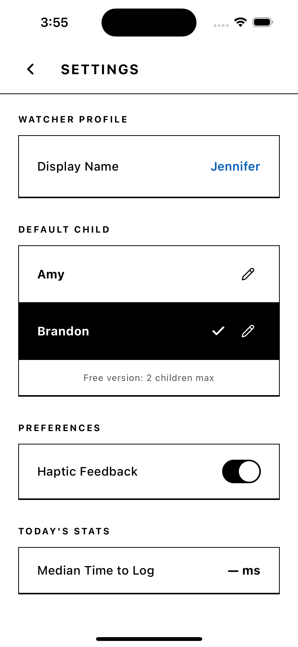 Set once. Log instantly.